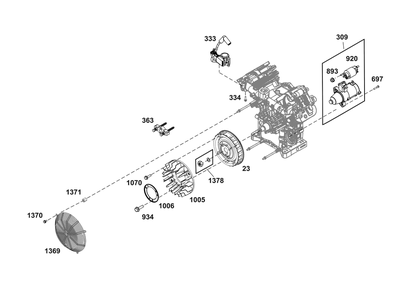 Part Location Diagram of 846461 Briggs and Stratton Flywheel